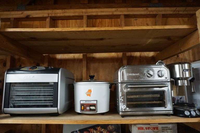 Cabela's Dehydrator, Rice Cooker, Delonghi Espresso Machine