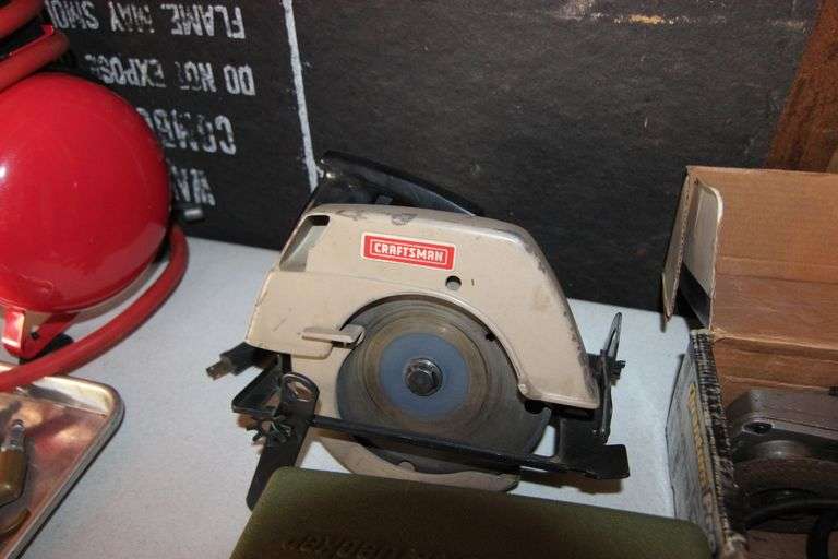 2 Black & Decker jig saws and electric stapler, Craftsman circular saw