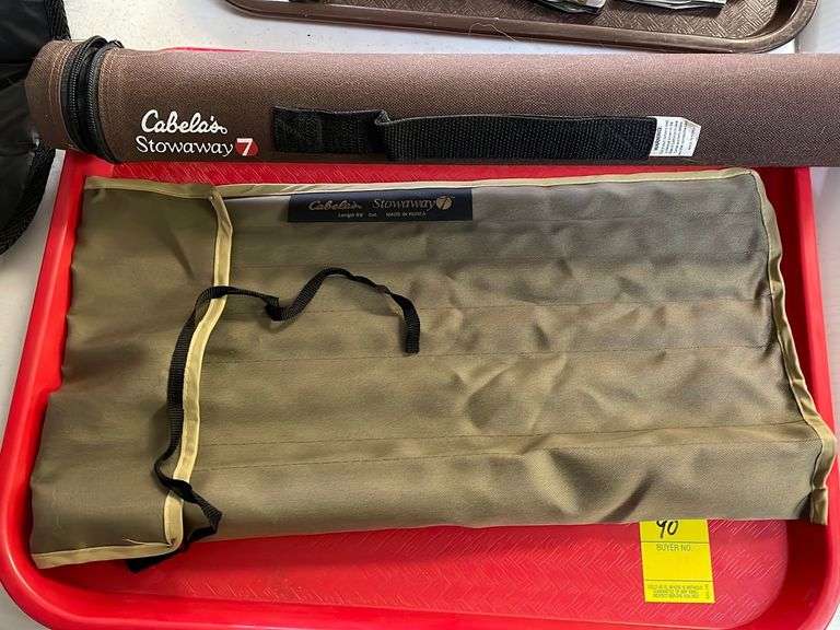 Cabela’s stowaway seven fly fishing pole with case ByceAUCTION LTD