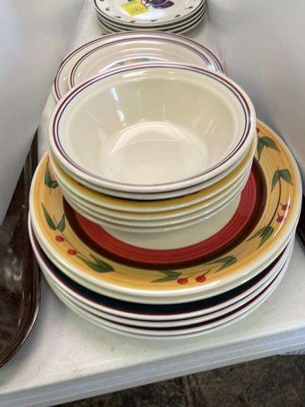 Lot of dishes and bowls. Includes some corelle