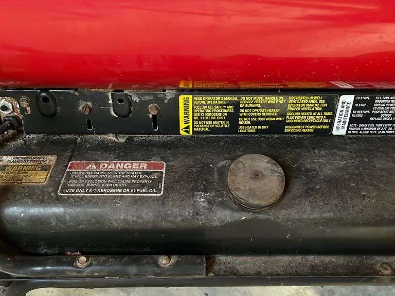 Toro PortaHeat ByceAUCTION LTD. Ohio Auctioneer 2006000019