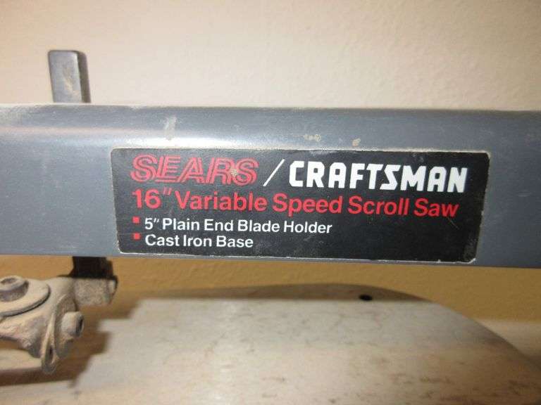 Craftsman Scroll Saw Prime Time Auctions, Inc.