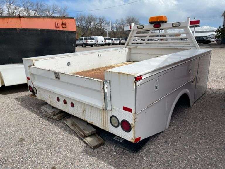 Utility Service Bed for Dually Pickup Truck Prime Time Auctions, Inc.