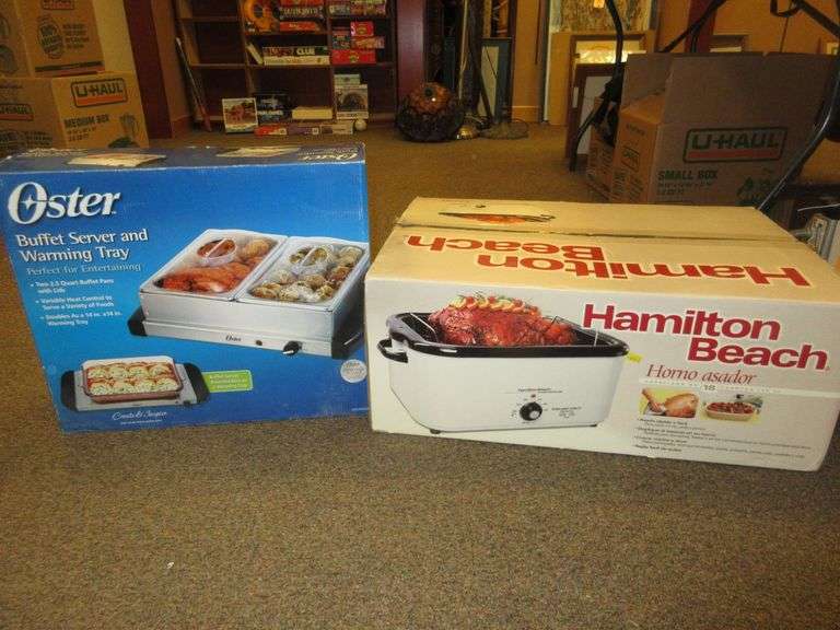 Oster Buffet Server and Warming Tray, Hamilton Beach 18 Quart Roaster