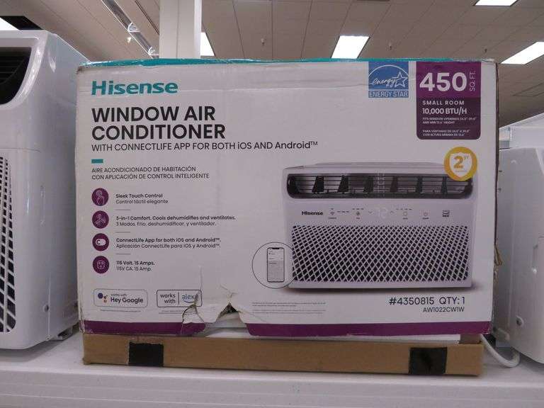 Hisense Window Air Conditioner with WiFi Prime Time Auctions, Inc.