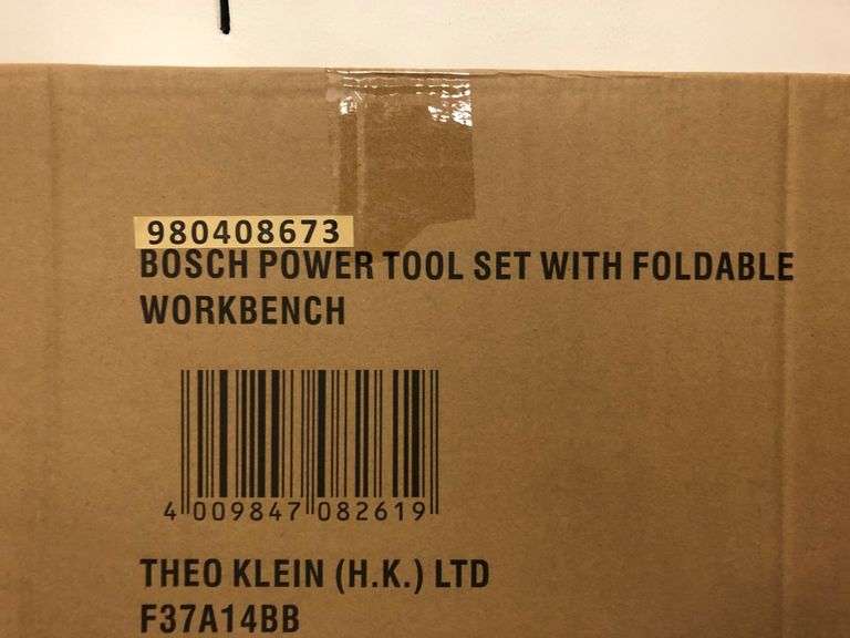 Bosch Power Tool Set with Foldable Workbench Prime Time Auctions, Inc.