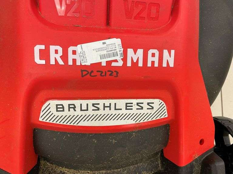 Craftsman Lawn Mower with Batteries and Chargers Prime Time Auctions