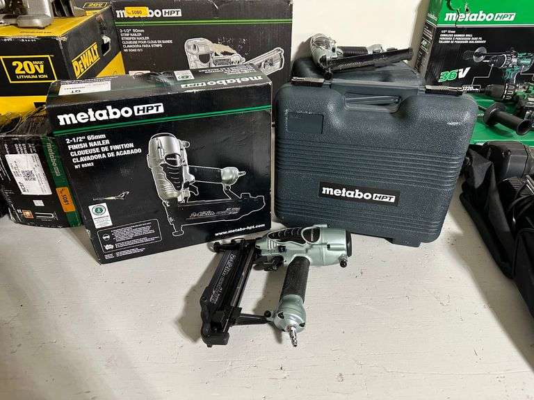 Metabo Finish Nailer with Case Prime Time Auctions, Inc.