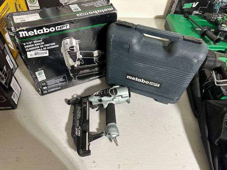 Metabo Finish Nailer with Case Prime Time Auctions, Inc.