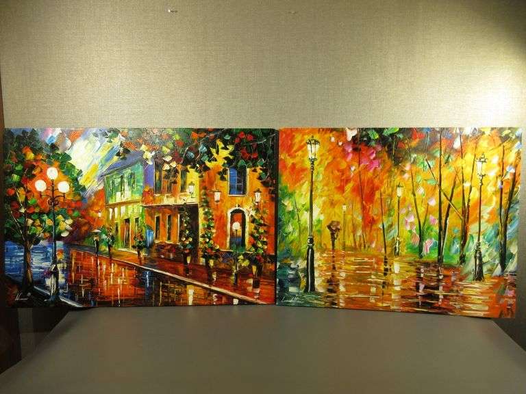 Oil Painting by Leonid Afremov, Oil Painting by Antonio Galeano in