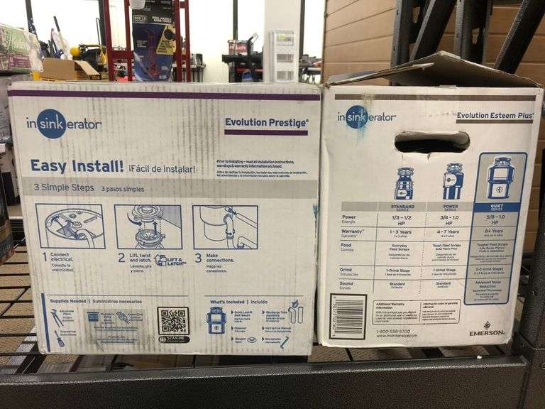 2) Insinkerator Garbage Disposals Prime Time Auctions, Inc.