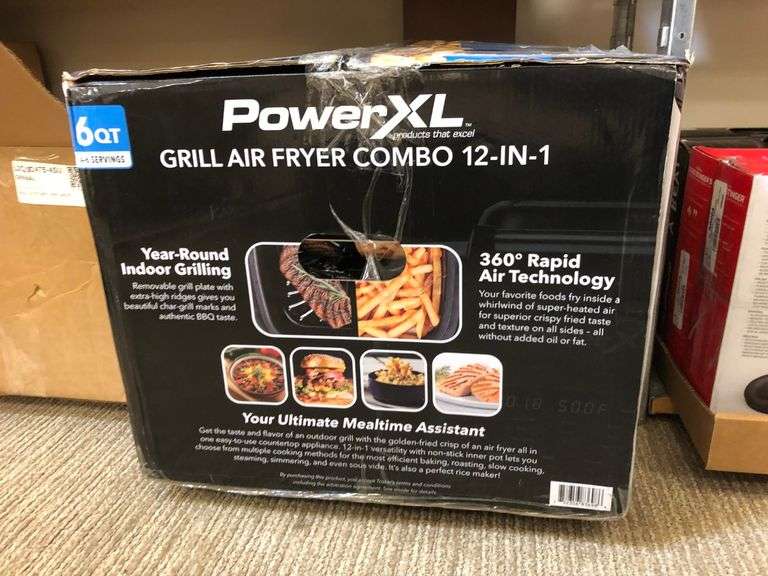 Power XL Grill Air Fryer Combo Prime Time Auctions, Inc.