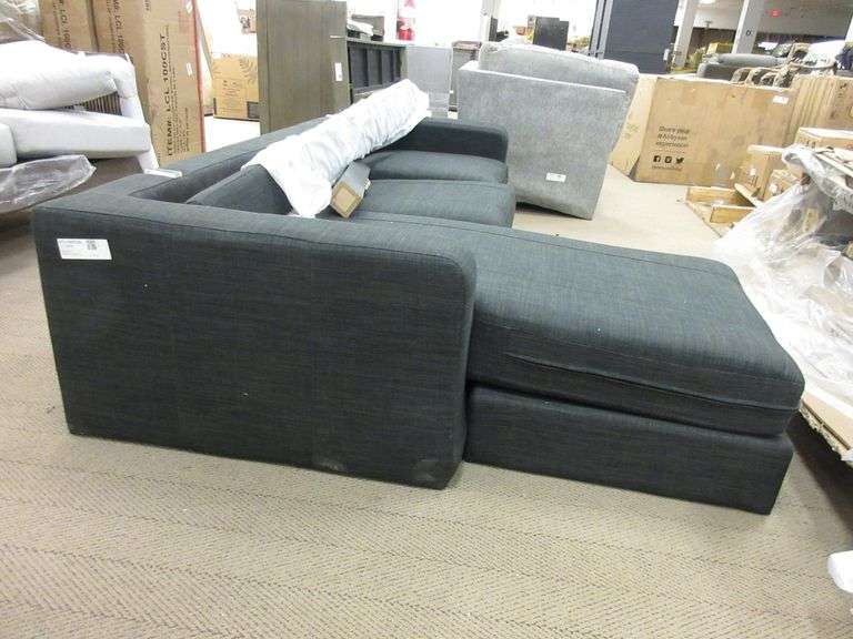 Couch with Chaise Lounge * Prime Time Auctions, Inc.
