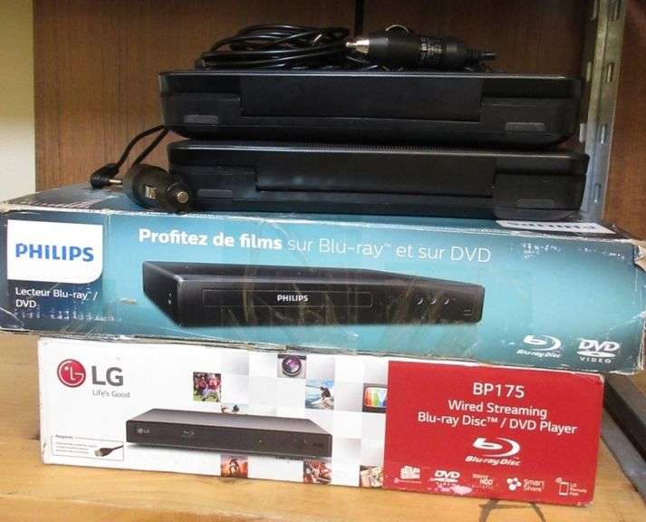 Philips Car DVD Screens, Philips BluRay Player, LG BluRay Player