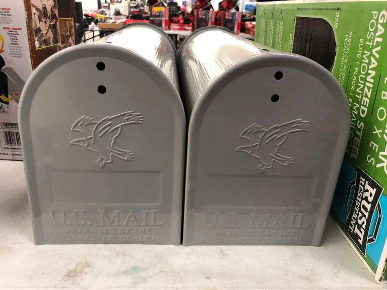 2) Gray U.S. Mail Mailboxes Prime Time Auctions, Inc.