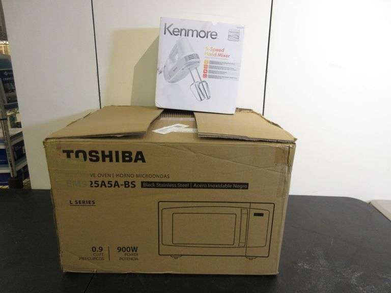 Kenmore Hand Mixer, Toshiba Microwave * Prime Time Auctions, Inc.