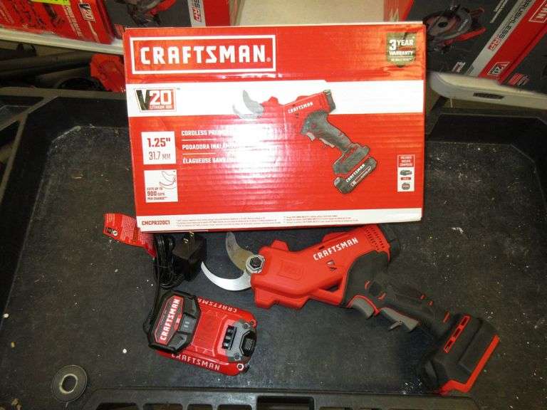 Craftsman Pruner Includes V20 Lithium Ion Battery and Charger Prime