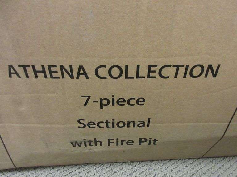 Athena Collection 7 Piece Sectional with Fire Pit * Prime Time