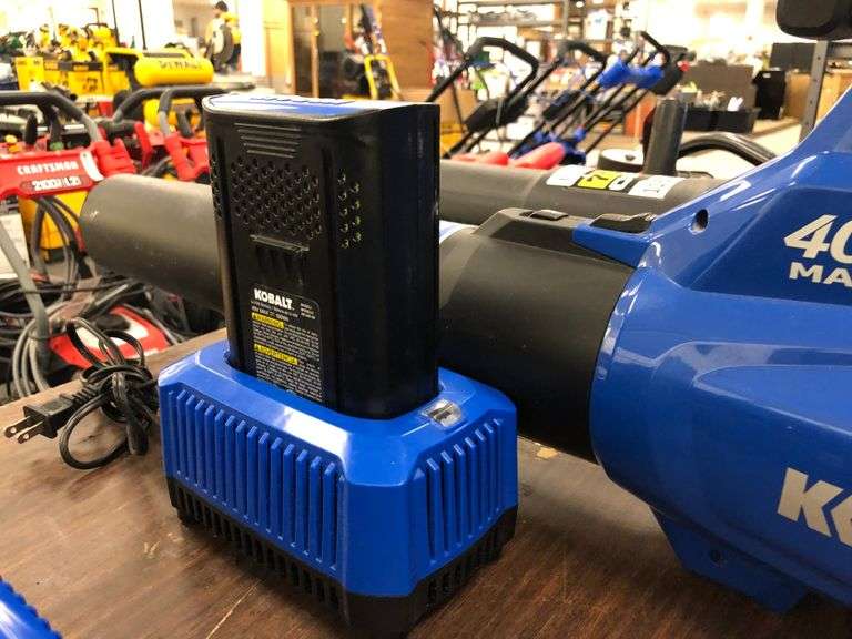 Kobalt 40V Max Cordless Blower Includes Battery and Charger Prime