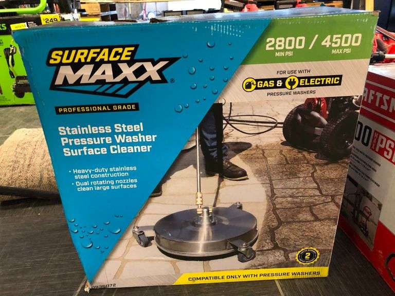 Surface Maxx Stainless Steel Pressure Washer Surface Cleaner 4500 Max