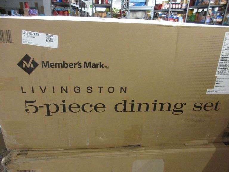 Livingston Five Piece Dining Set Prime Time Auctions, Inc.