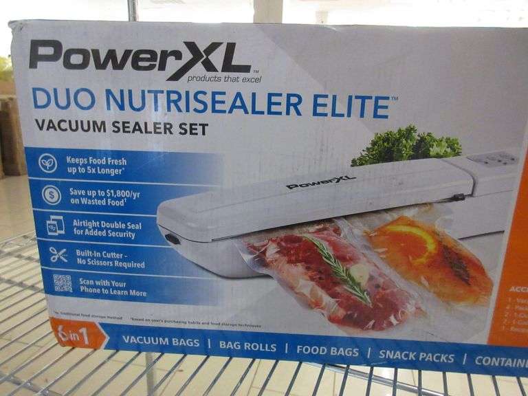 PowerXL Duo Nutrisealer Elite * Prime Time Auctions, Inc.