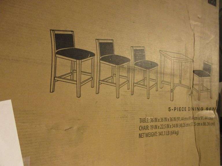 Livingston Five Piece Dining Set Prime Time Auctions, Inc.