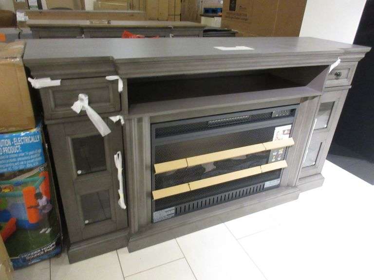 Fireplace Console Table - Prime Time Auctions, Inc.