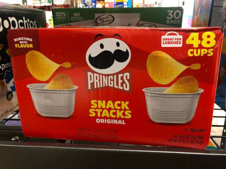 Pringles Snack Stacks, Garden Veggie Straws Variety Pack Prime Time