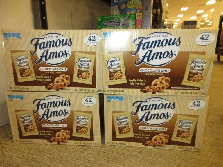 4) Famous Amos Chocolate Chip Cookies Prime Time Auctions, Inc.