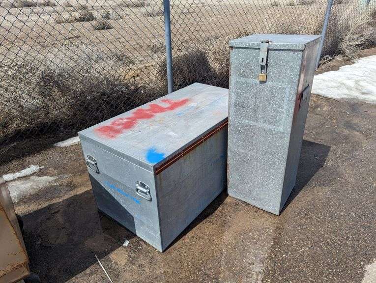 2) Metal Storage Boxes Prime Time Auctions, Inc.