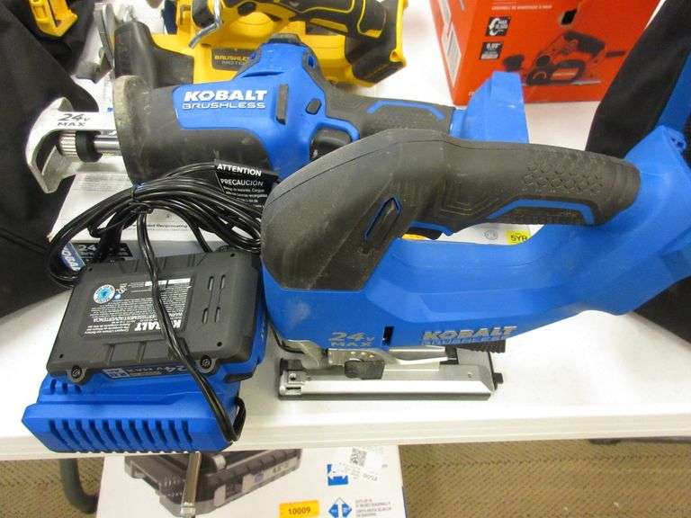Kobalt Reciprocating Saw, Cordless Jig Saw, 24V Battery, Charger