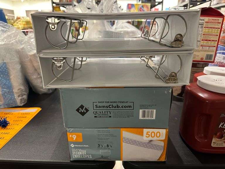2) Multiring Binder, 2) Sam's Club Security Envelopes Prime Time