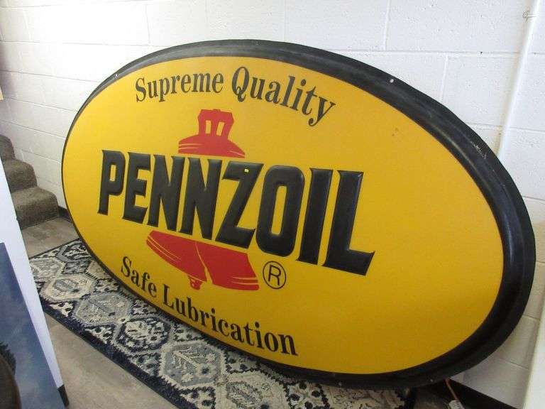Pennzoil Sign - Prime Time Auctions, Inc.