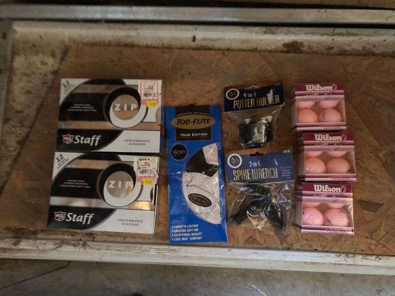 3) Wilson Hope Girl Golf Balls Four Pack, Spike Wrench, Four in One