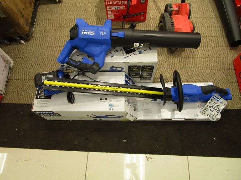24v. Kobalt Hedge Trimmer, Battery, Charger, Kobalt Brushless Leaf