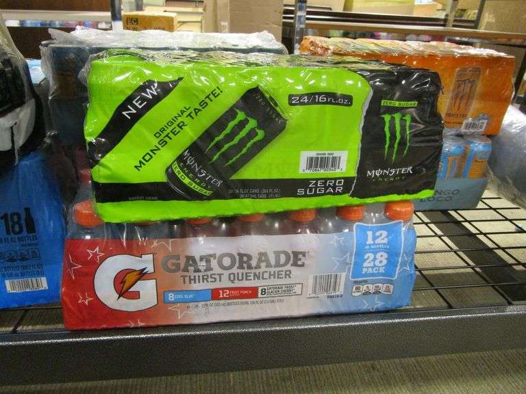 Monster Energy Drink, Gatorade Variety Pack Prime Time Auctions, Inc.
