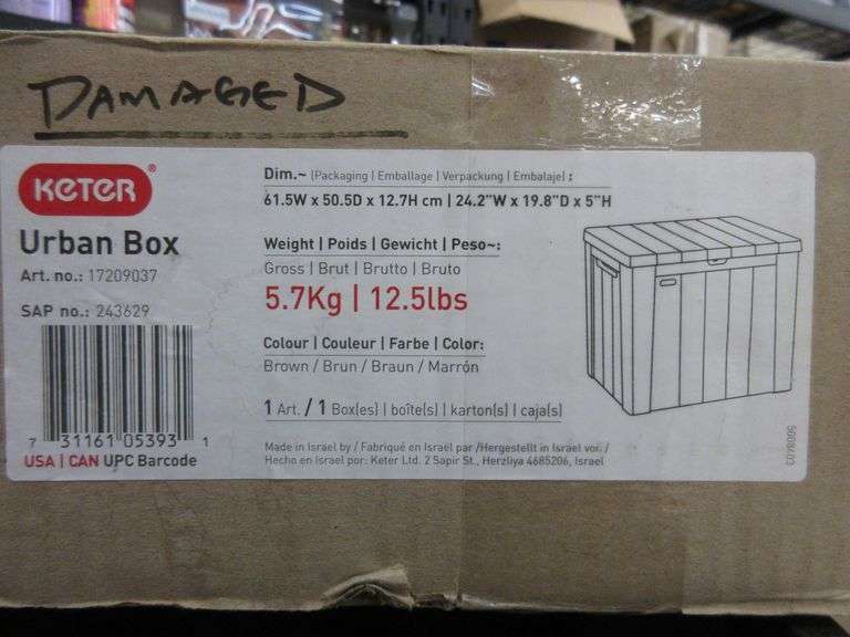 Keter Urban Box Prime Time Auctions, Inc.