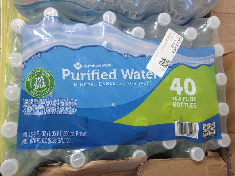 Pallet Of Purified Water Prime Time Auctions, Inc.