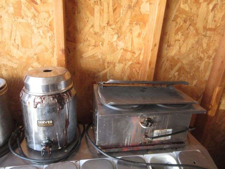 Hot Chocolate Syrup Warmer, Food Warmer Prime Time Auctions, Inc.