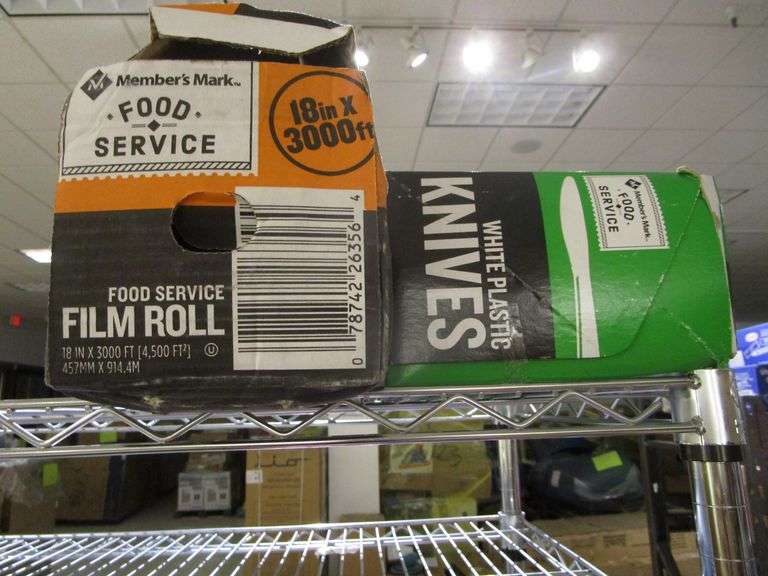 Member's Mark Film Roll, Member's Mark White Plastic Knives Prime