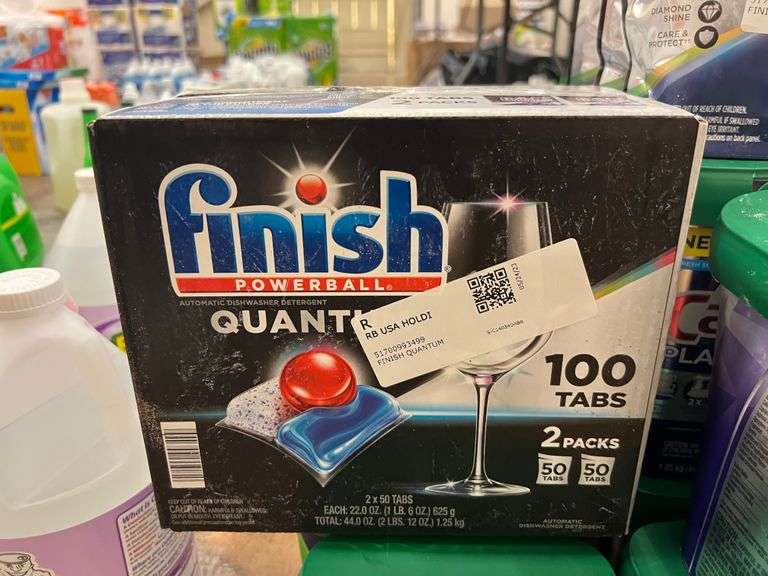 Finish Dishwasher Pods 100ct, 3) Finish Dishwasher Tabs 50ct, Cascade