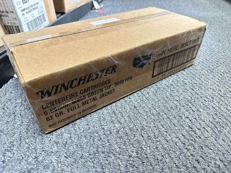 Winchester Cartridges, Small Arms 5.56mm M855 Green 62 Gr Prime Time