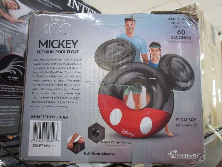 Mickey Pool Float, Extra Large Water Hammock - Prime Time Auctions, Inc.