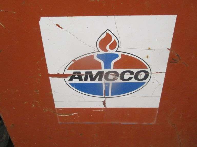 Amoco Metal Plate, Portable Tray - Prime Time Auctions, Inc.