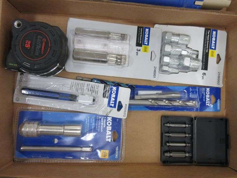 Lufkin Measuring Tape, Kobalt Internal Wrench Kit, Kobalt Pipe Nipple