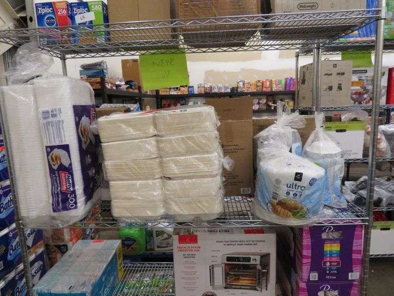 Hefty Food Containers, 2) Member's Mark Paper Plates, Member's Mark