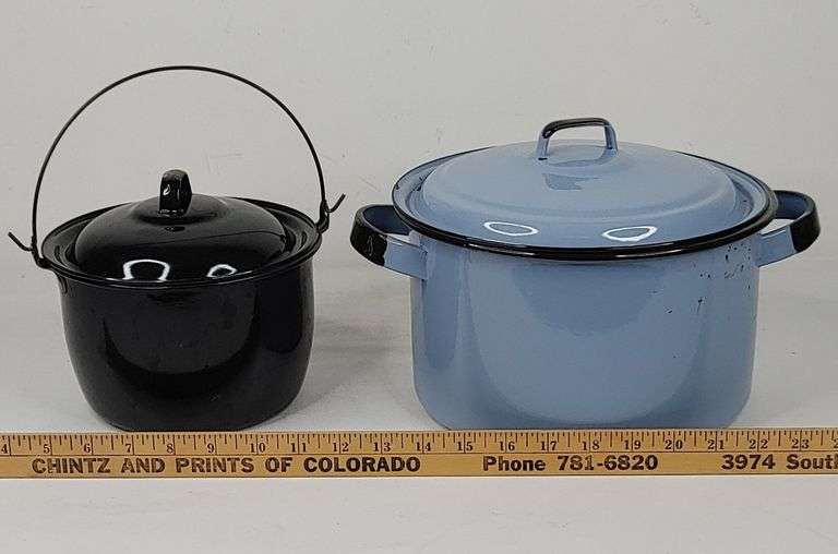 Enamel Pots Colorado Premier Realty & Auction Services