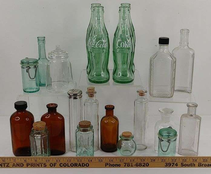 Pyrex, Anchor Hocking; Vintage Bottles and Jars Colorado Premier