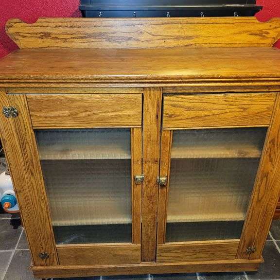 Antique Oak Jelly Cupboard Colorado Premier Realty & Auction Services